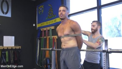 Kink.com, Men On Edge  98: Tied Up and Edged At The Gym